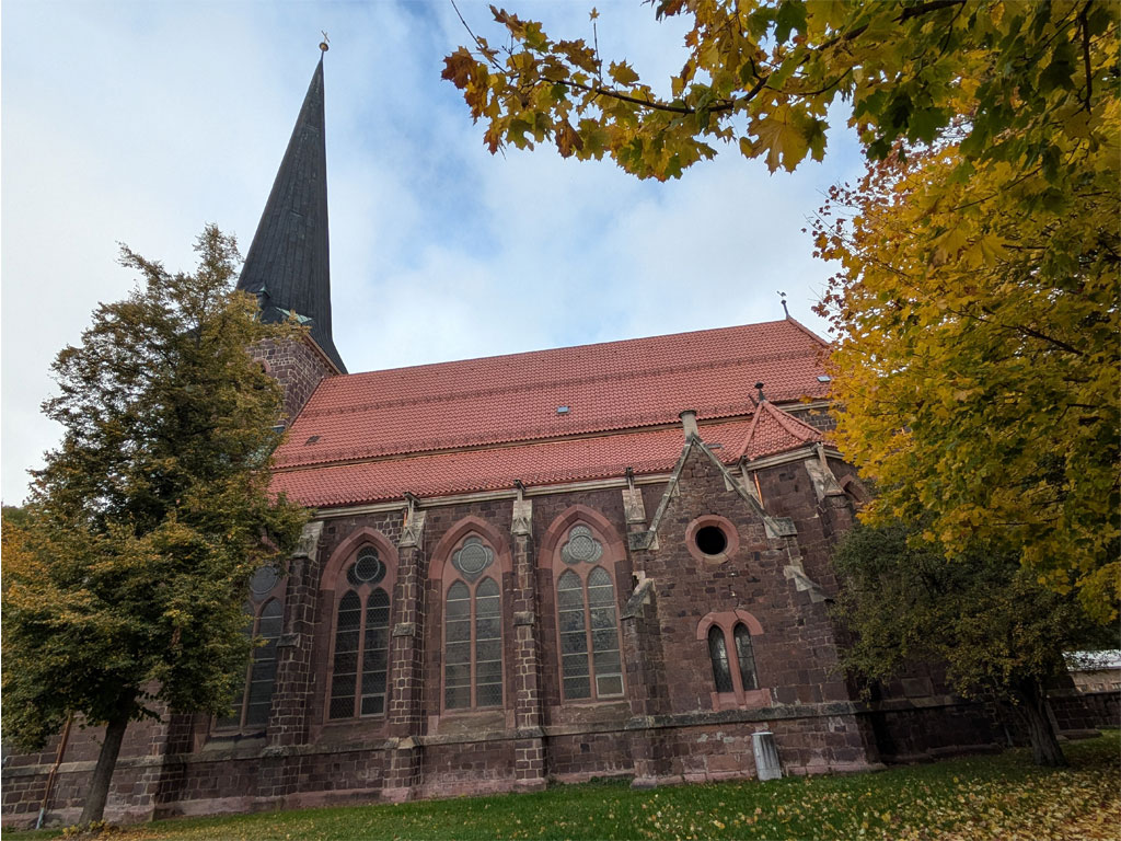 Ansicht-Südseite-Kirche-Ilfeld-Dachdeckung_2025 St. Georg-Marien-Kirche Ilfeld Dachdeckung 2025